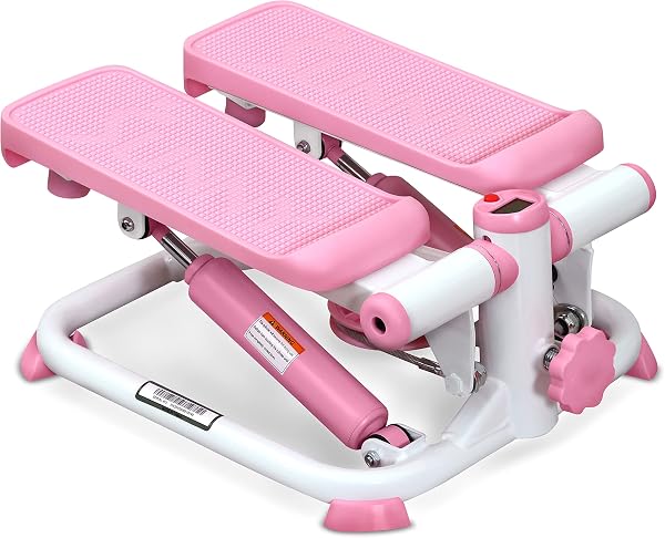 Sunny Health Mini Stepper with Resistance Band and App