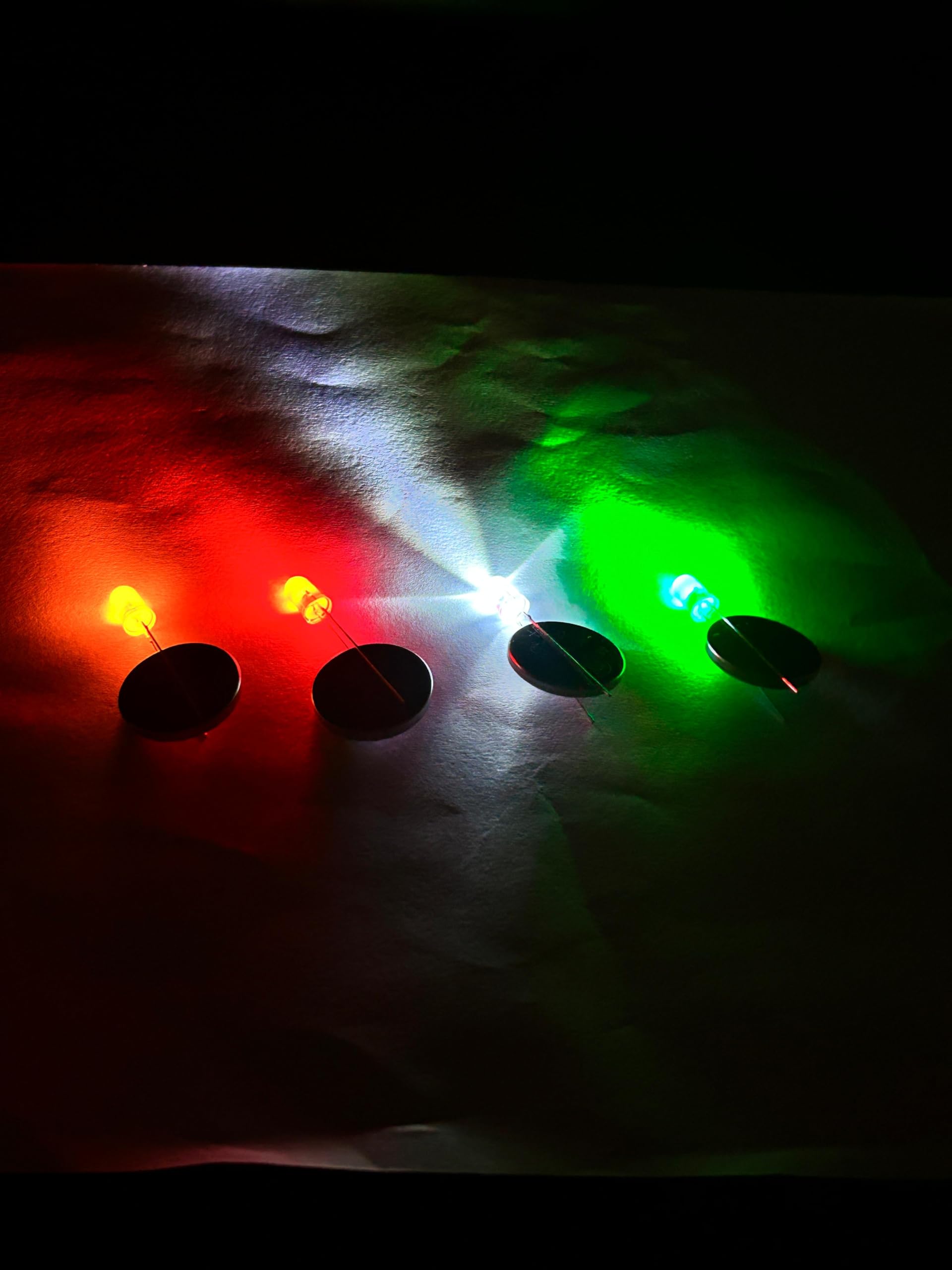 Lalitha Diffused 5mm LED diodes Low Voltage Diffused Diode for, Indicator Lights, Science Project Experiment LED Assortment Kit Electronics Components, (25pcs each color - Total 100 + 10free) - Image 7 thumbnail