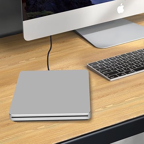 Miniatura 8 de NOLYTH Unidad de CD externa para Mac USB C reproductor de grabadora de DVD SuperDrive para portátil Windows Apple Plug & Play Copia de seguridad de