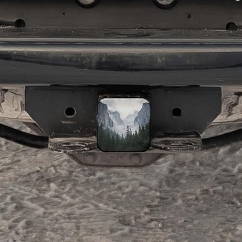 Vista 76 de Swono Cubierta de enganche de remolque de colibrí para receptores de 2 pulgadas, hermosas flores rosadas de jardín colibrí pájaro de goma receptor