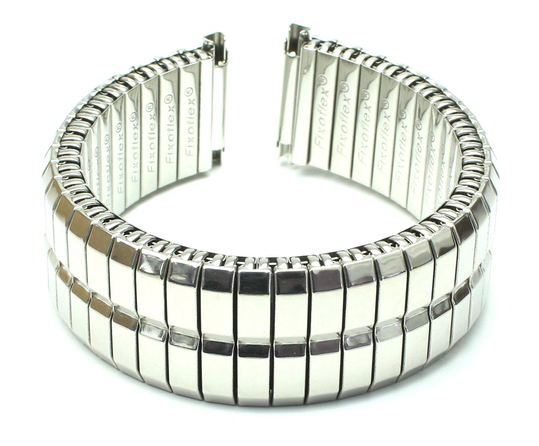Sulla Rowi Fixoflex S L316 - Correa de acero inoxidable para reloj (22 mm, embalaje original)