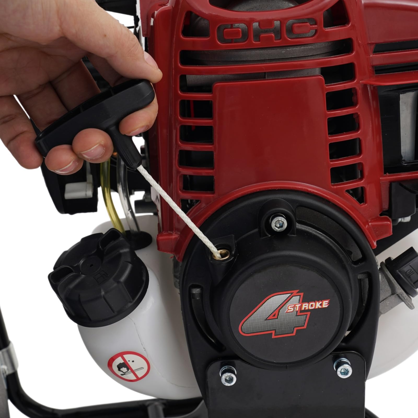 Desbrozadora de gasolina de 35,4 cc, 4 tiempos, 3 en 1, desbrozadora de gasolina, cortasetos, 26 mm de diámetro para aflojar, picar, cavar, cosechar, regar