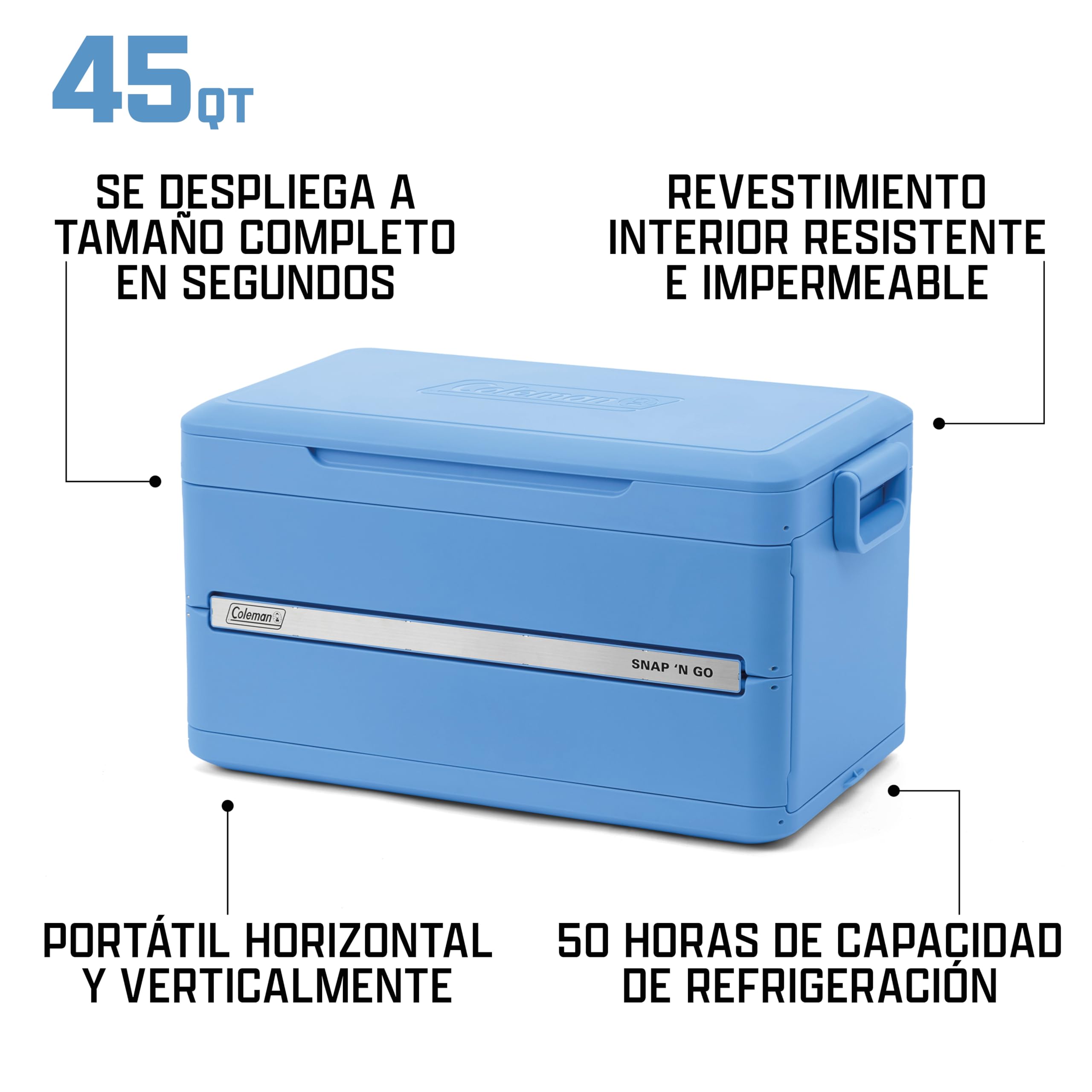 Coleman Snap 'N Go Nevera Plegable 52 | 42 | 33 litros