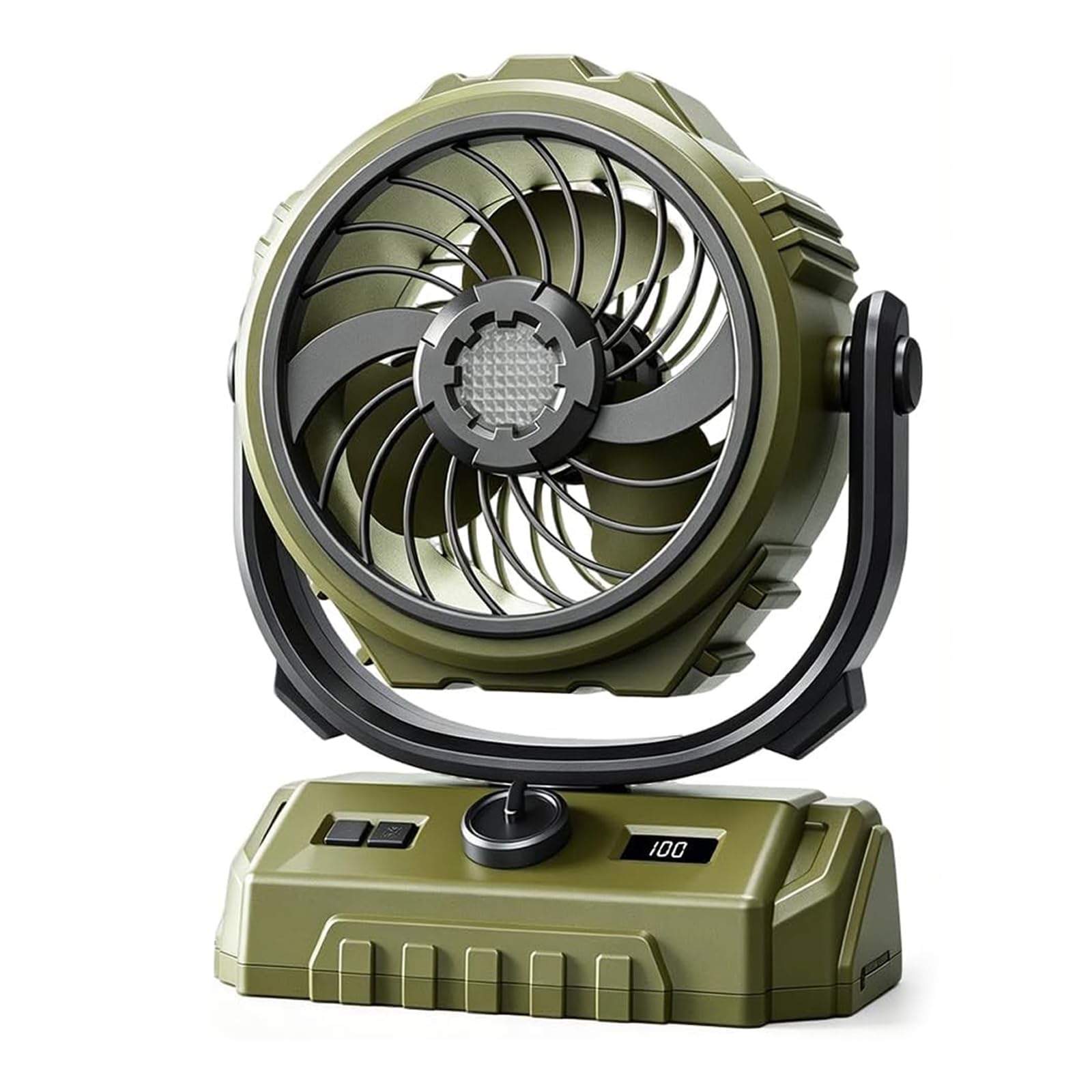 Ventilateur de camping à batterie USB Gohytal avec lanterne LED suspendue
