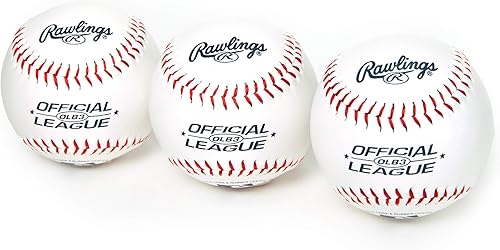Miniatura 2 de Rawlings Pelotas de béisbol de práctica de uso recreativo de la Liga Oficial | OLB3 | Juventud/8U | 3 unidades