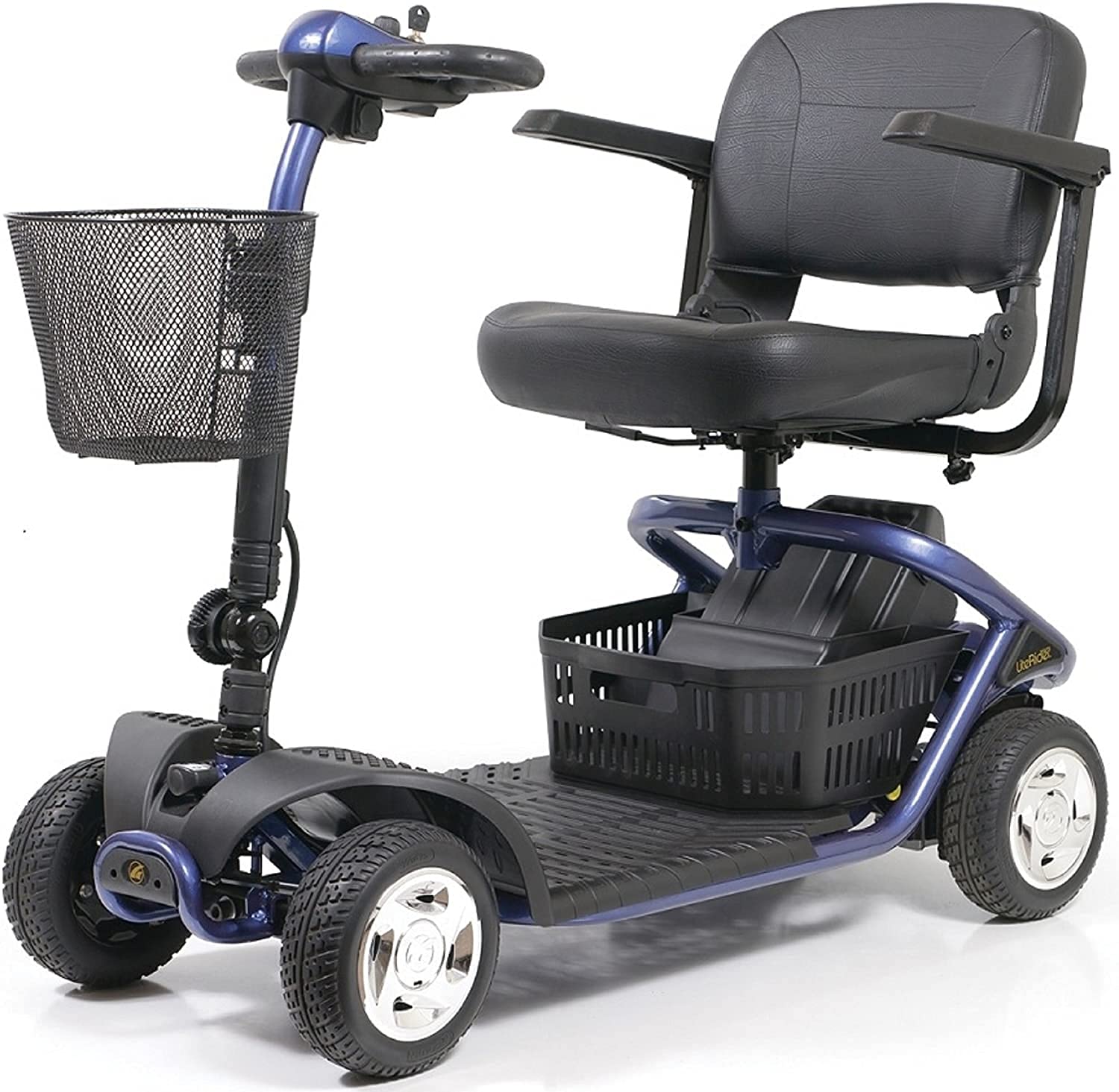 Golden Technologies - LiteRider - Lightweight Travel Scooter - 4-Wheel - Blue