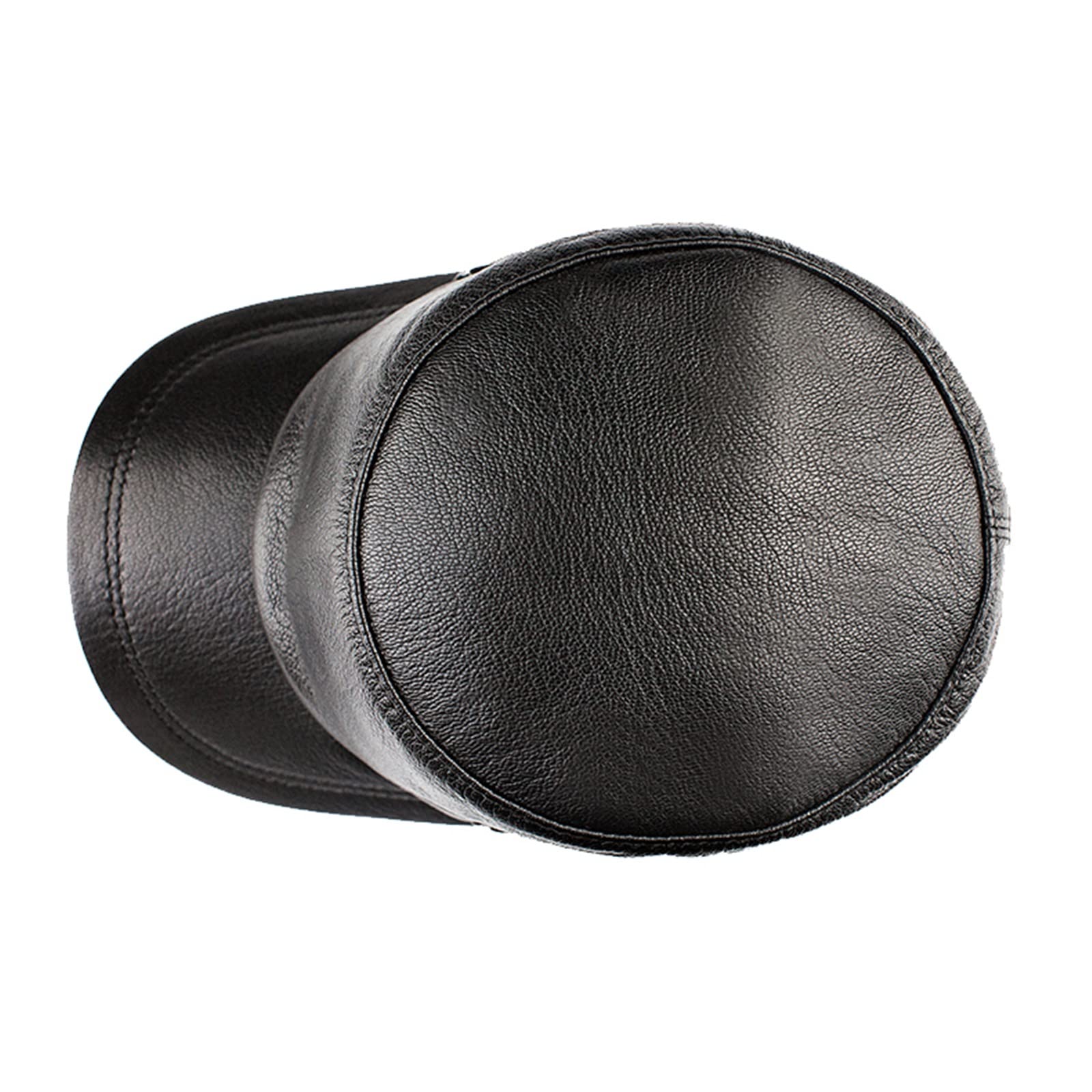 ZYC Męski kapelusz baseballowy jesień i zima na zewnątrz PU Leather Bluszcz Cap Klasyczny Golf Płaska Kapelusz Wojskowy Kapelusz Jazdy Kapelusz Wędkarski,Black,XL (57 58cm)