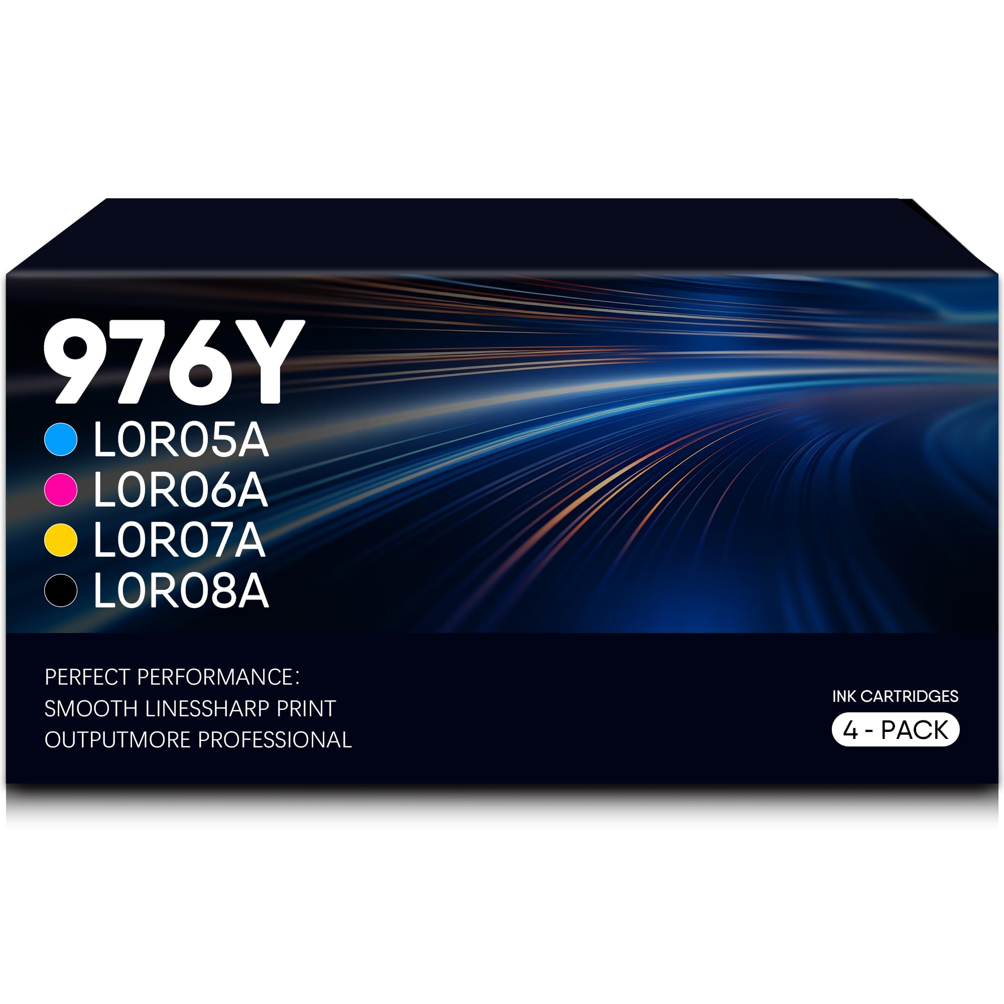 HP 976Y Ink Cartridge for L0R05A L0R06A L0R07A L0R08A Ink Replacement to Use in HP PageWide Pro 552dw 577z P57750dw 552dw 577dw P55250dw 577z Series Printer