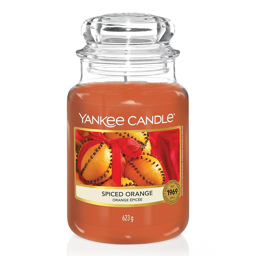 Yankee Candle Candela profumata in giara grande | Arancia piccante | Durata Fino a 150 Ore | Regali perfetti per le donne