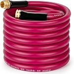 WELLUCK Tuyau de jardin lourd résistant antiink flexible tuyau d'eau pour l'eau potable sûre BPA Pose d'eau légère, tout-temps, pour jardin RV Camper Marine (25FT)