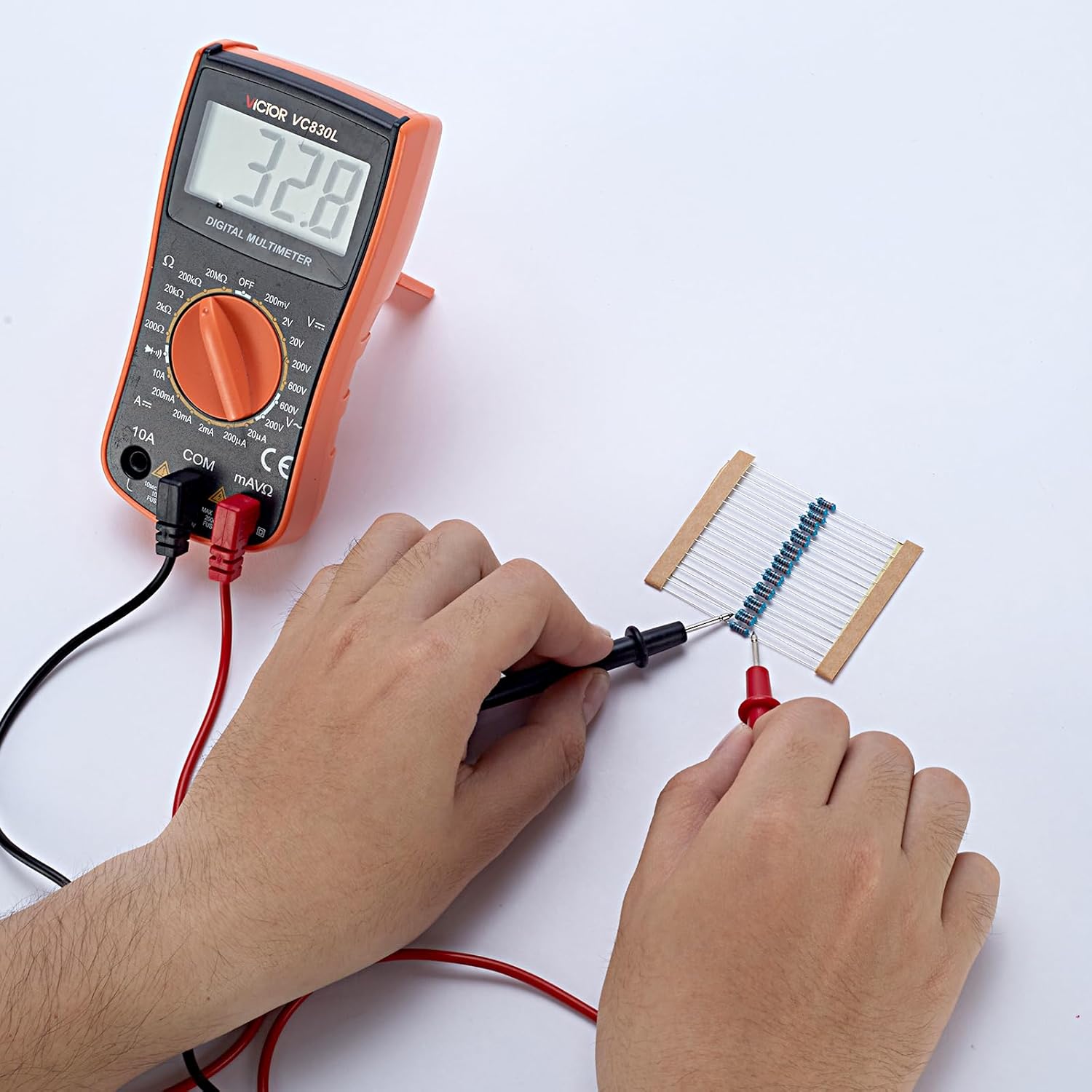 1000 Pcs 50 Values 1/4W Metal Film Resistor Assortment Kit, 0.25W 1% Tolerance (1Ω-10MΩ), Durable Case | Ideal for DIY, Electronics, and Precision Circuits (1/4 Watt 50 Values) - Image 5