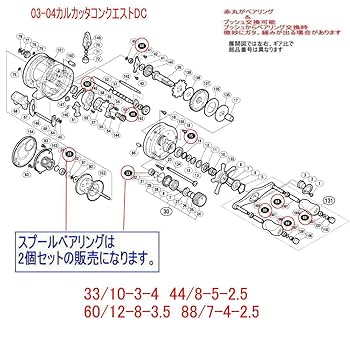 Amazon.co.jp: シマノ 04 カルカッタコンクエスト DC スプール用