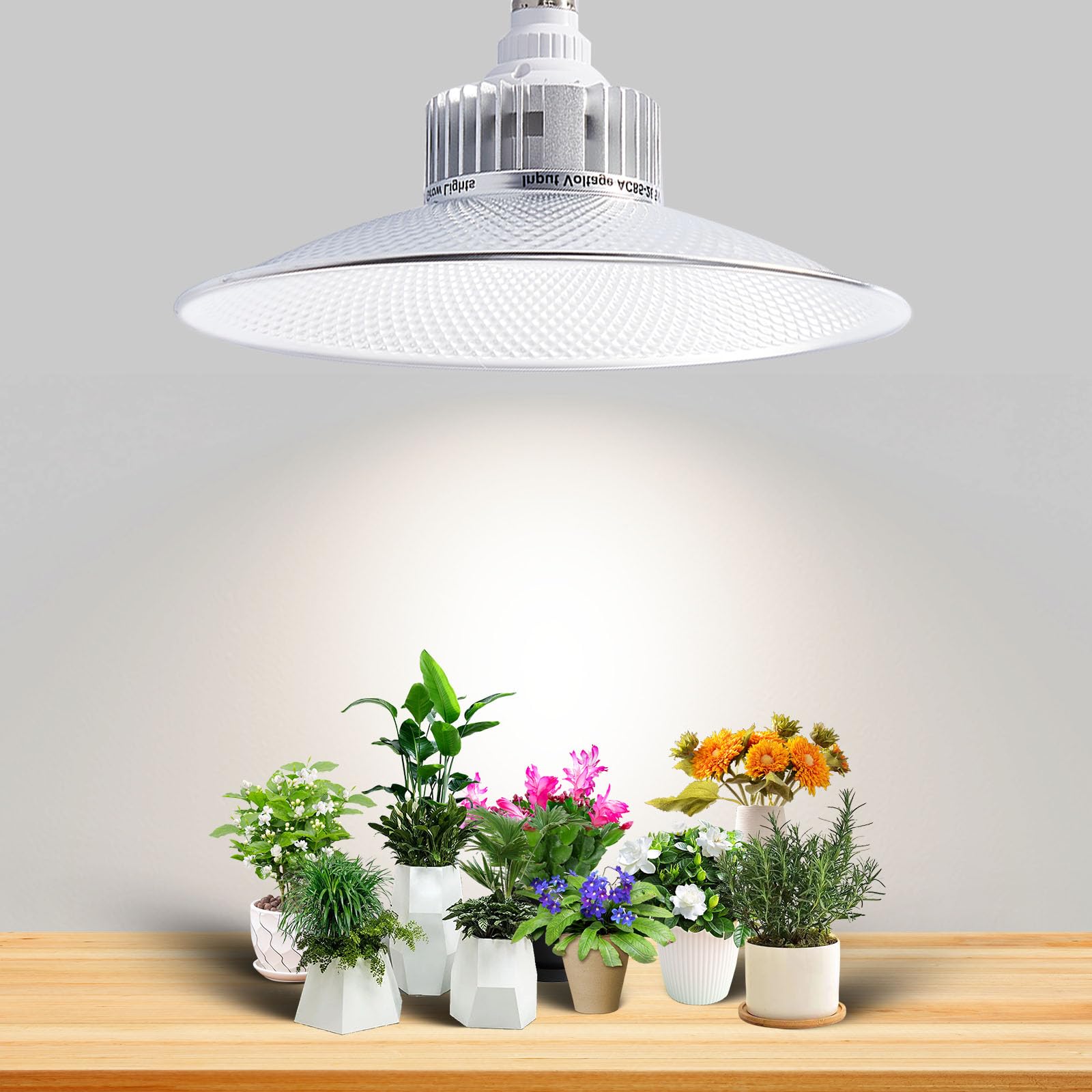 Lampada a LED da 36 W, a spettro completo, E27, 400 W, equivalente Grow Light, 4100 K, lampada a LED per crescita Full Spectrum con alto PPFD per piante da interno, fiori, frutta e verdura