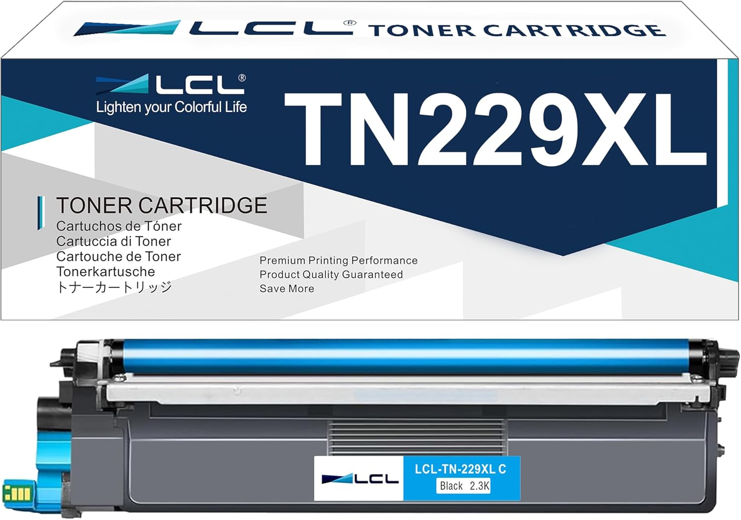 LCL TN229 TN229XL Cyan Toner Cartridge Compatible with Brother TN 229 229XL TN-229XL TN-229 for MFC-L3780CDW HL-L3280CDW HL-L3220CDW MFC-L3720CDW HL-L3295CDW HL- L3300CDW HL-L8245CDW Printer (1-Pack)
