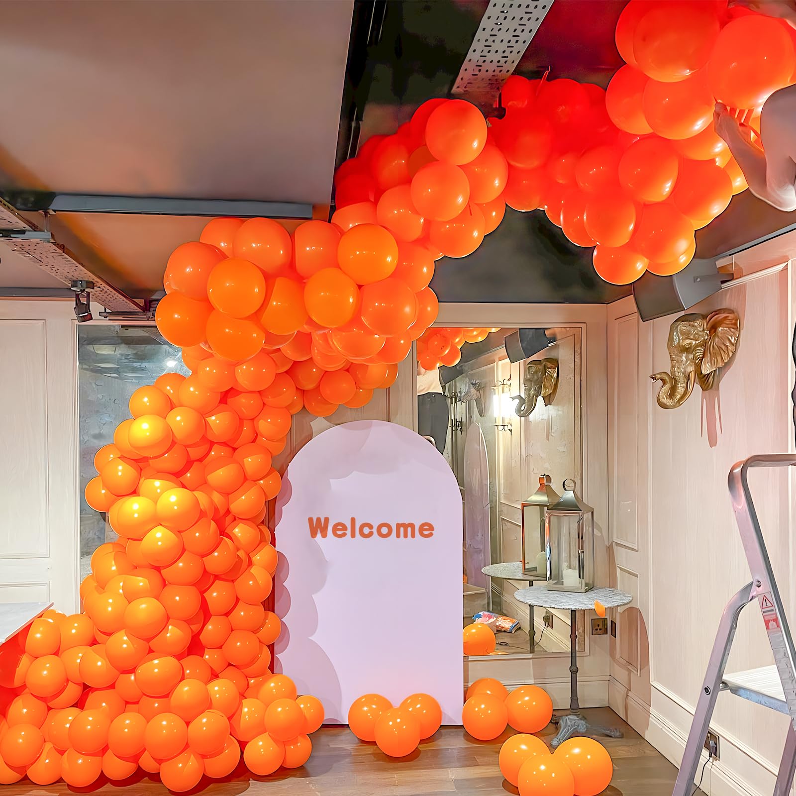 Palloncini Arancia Opaco 100 Pezzi - 10 Pollici Per Compleanni, Matrimoni E Feste - Foto 5