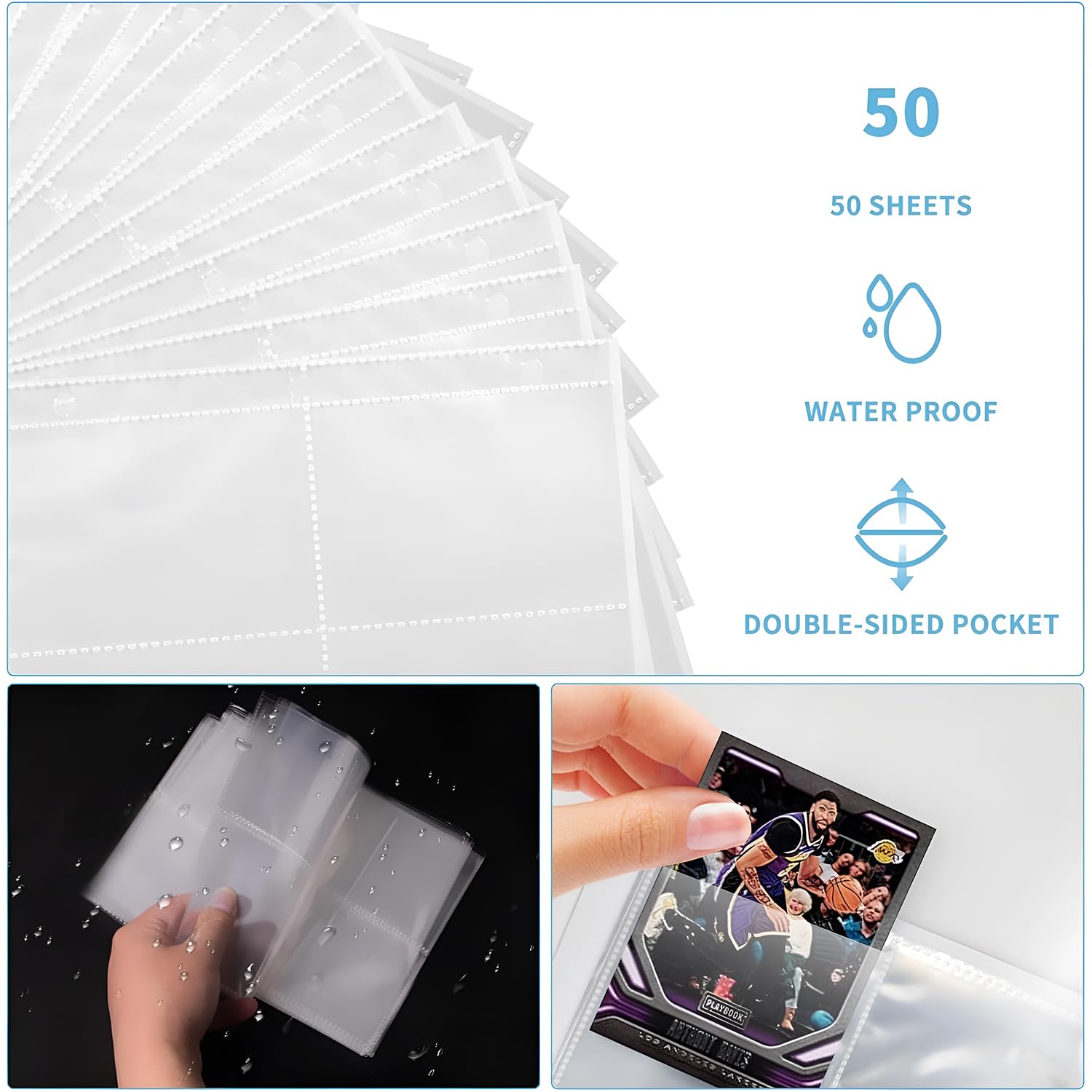 SYGA Football Card Binder - 400 Pockets -4