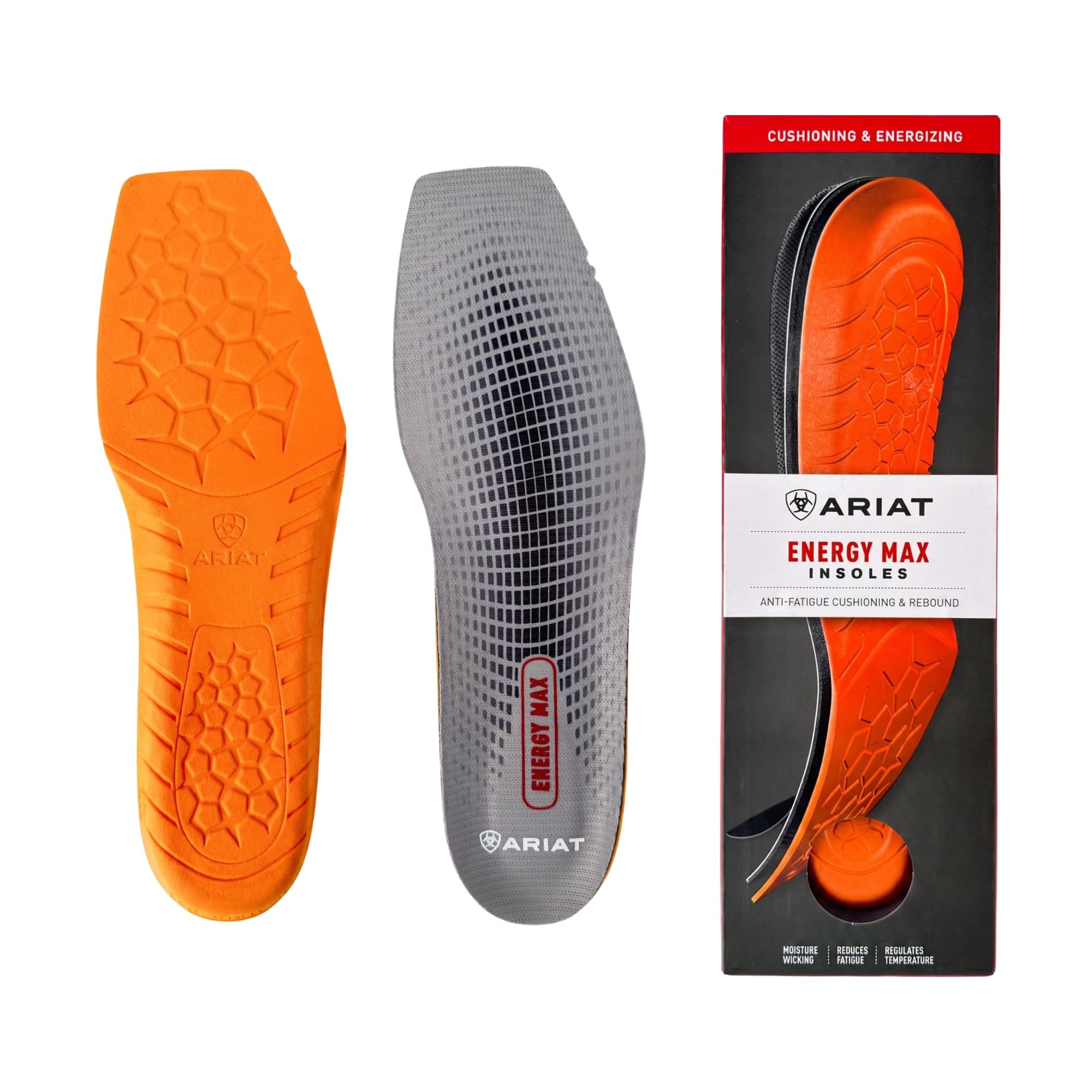 ARIAT Men's Energy Max Wide Square Toe Insole, 15 W