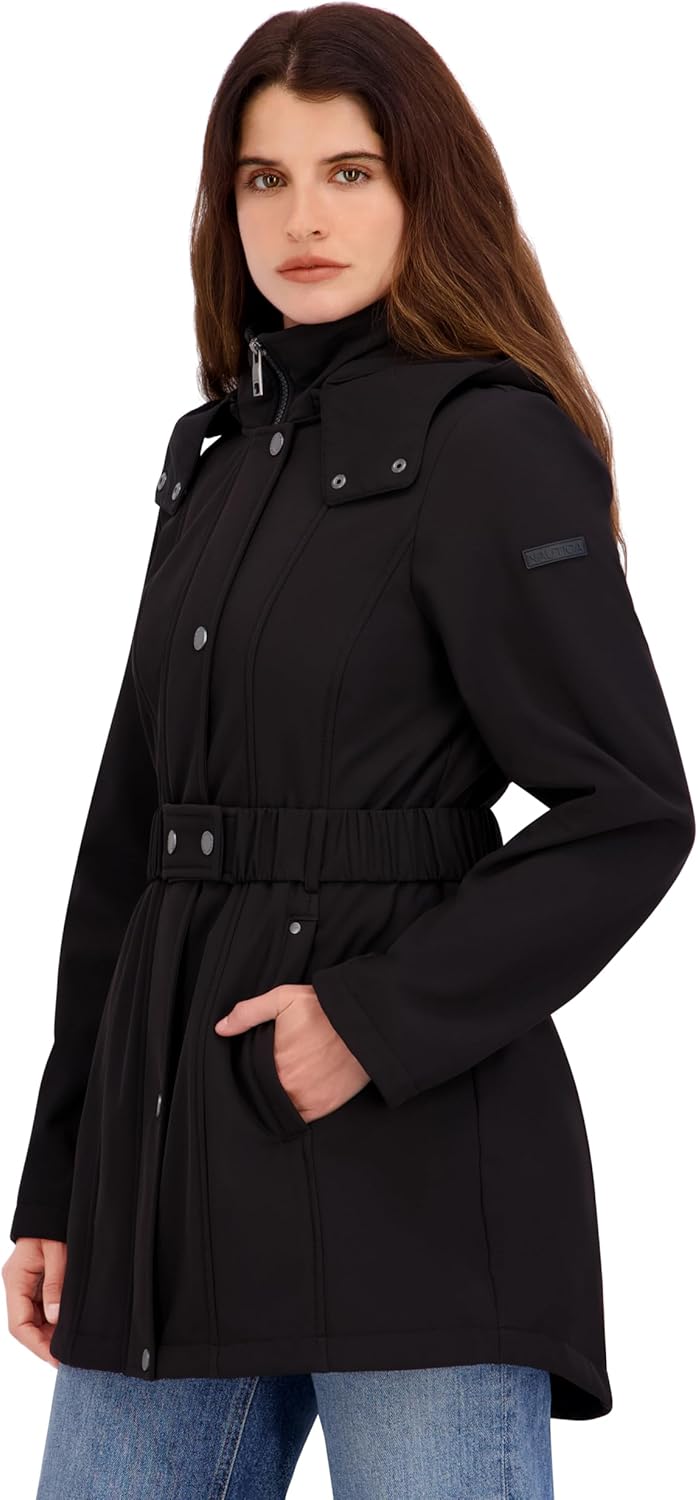 Nautica Women's Soft Shell with Quilted Bib/Hood - Image 3