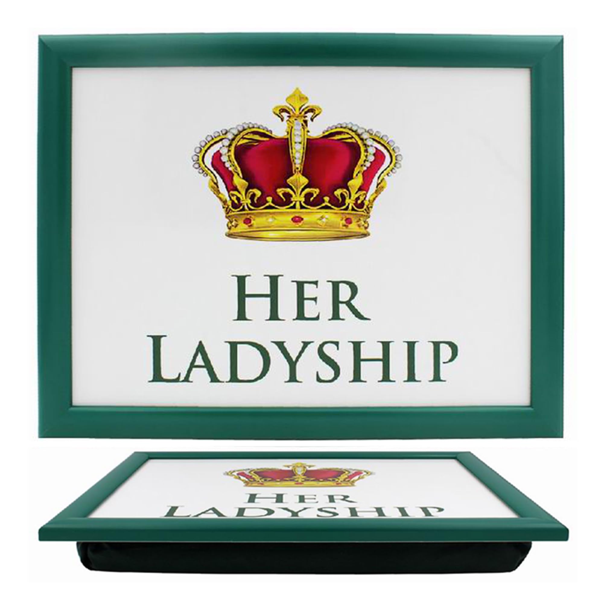 The Leonardo Collection Her Ladyship Small Her Ladyship Laptray Small For Food Serving & Breakfast | Comfortable Bean Bag Lap Trays With Cushion | Durable Food Tray For Eating On Lap | Ideal Laptrays For Home & Adults