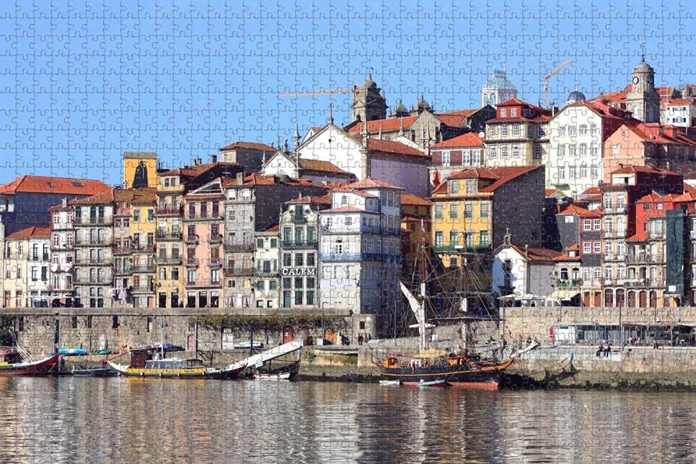 Portugal Gaia Jigsaw Puzzle for Adults 1000 Piece Wooden Travel Gift Souvenir