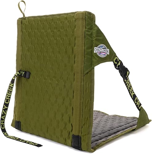 Miniatura 4 de Crazy Creek HEX 2.0 Silla original para campamento, asientos de estadio y más, comodidad en todos los terrenos, correas ajustables, diseño compacto,