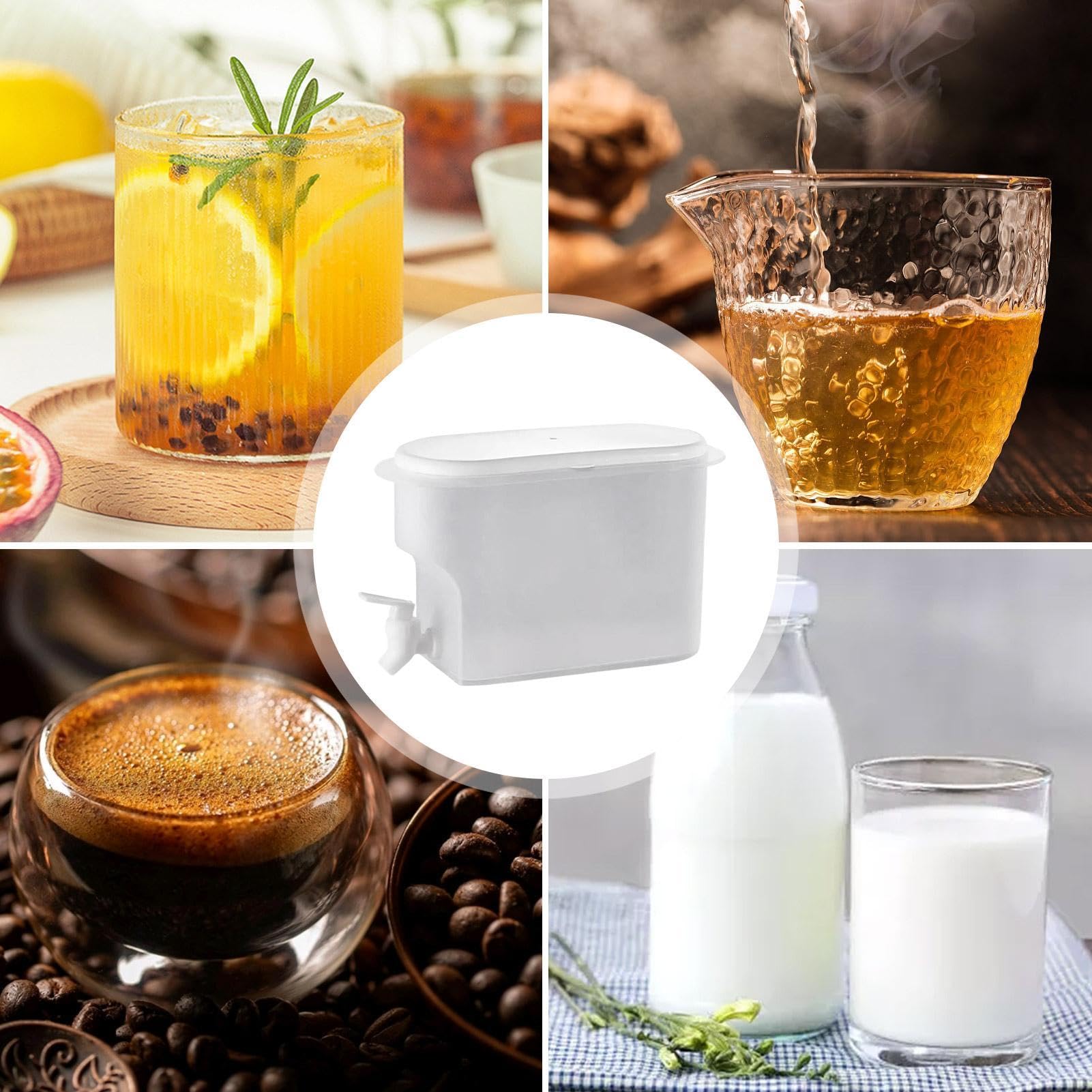 Distributore Di Bevande Per Frigorifero | Dispenser Per Contenitori Per Bevande Da 3,5 Litri Con Rubinetto | Dispenser Di Bevande Per Teiera Di Frutta Per Feste, Distributore Di Bevande Per Barattolo