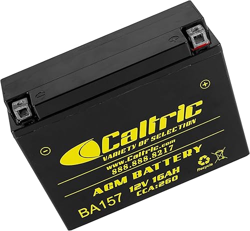 Miniatura 7 de Caltric Agm - Batería compatible con Yamaha Vmax 500 Vx500 Dx Le St Sx Xt Xtc Xtr 1994 1995 1996 1997-2001