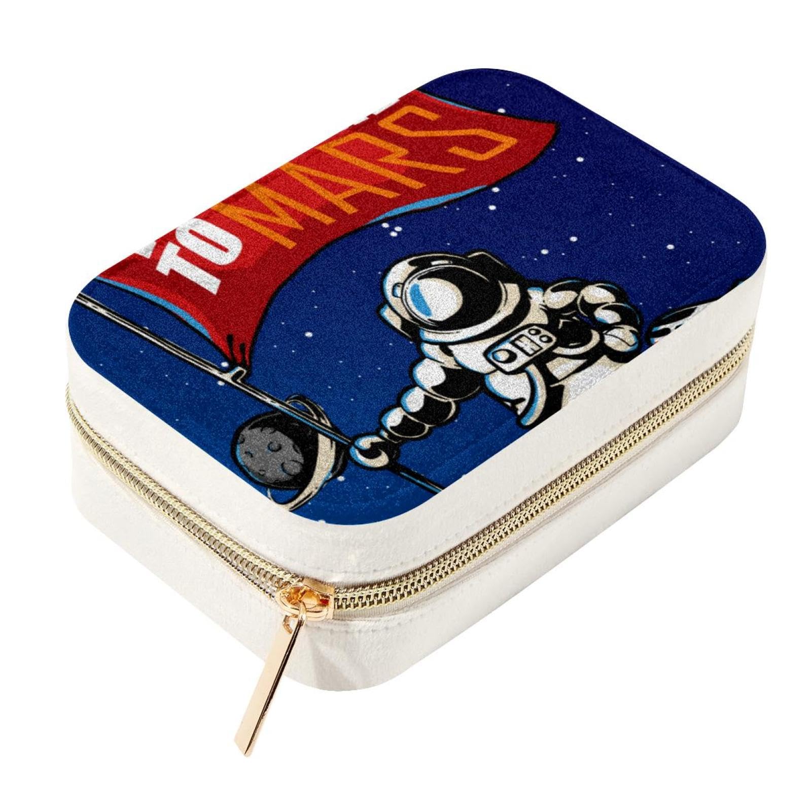 Boîte à bijoux portable zippée en velours pour vos déplacements