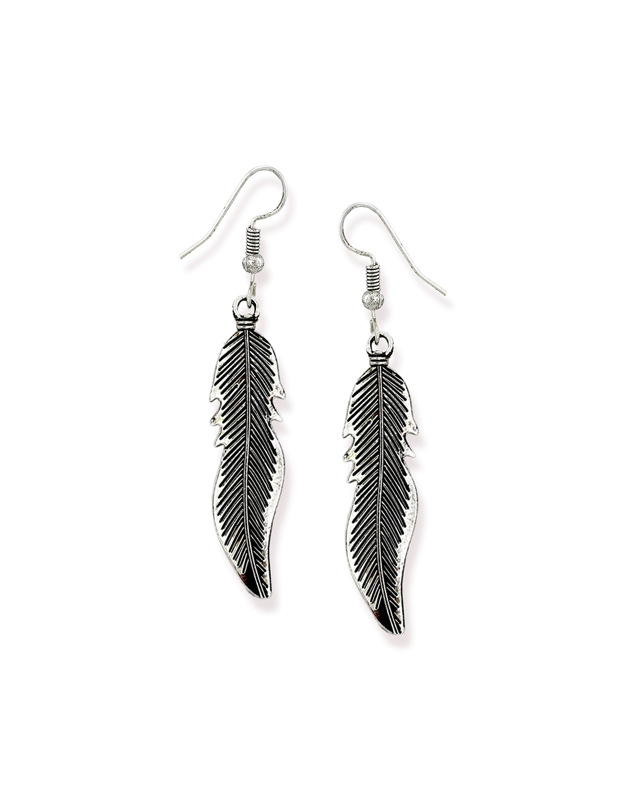Zaveri Pearls Dark Antique Silver Leaf Shape Earring For Women-ZPFK6494 (B075M8WXPM) Amazon Price History, Amazon Price Tracker