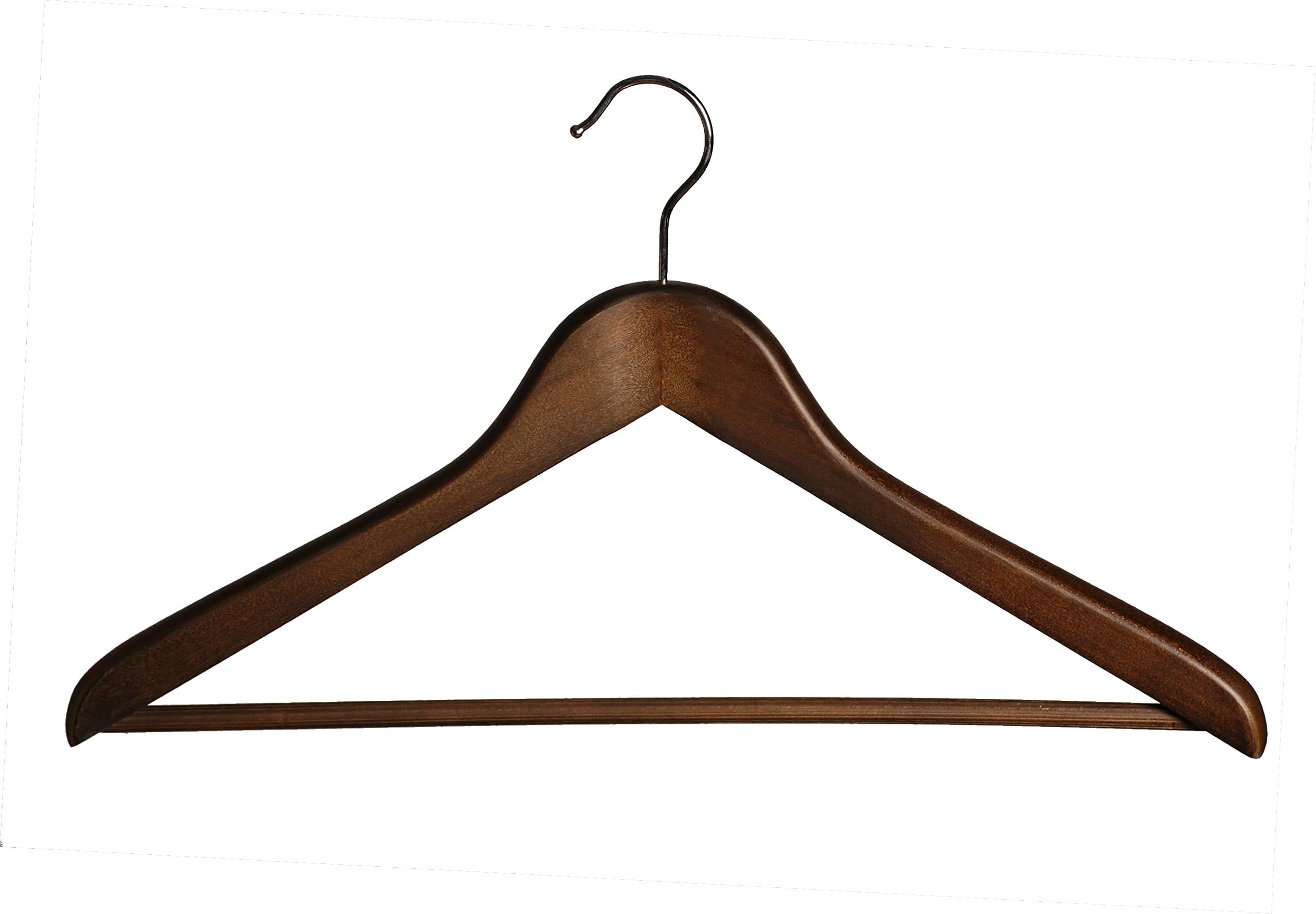 Cano 903604 Hanger, Wood, Walnut, 36.96 x 36.96 x 19.96 cm, Pack of 15