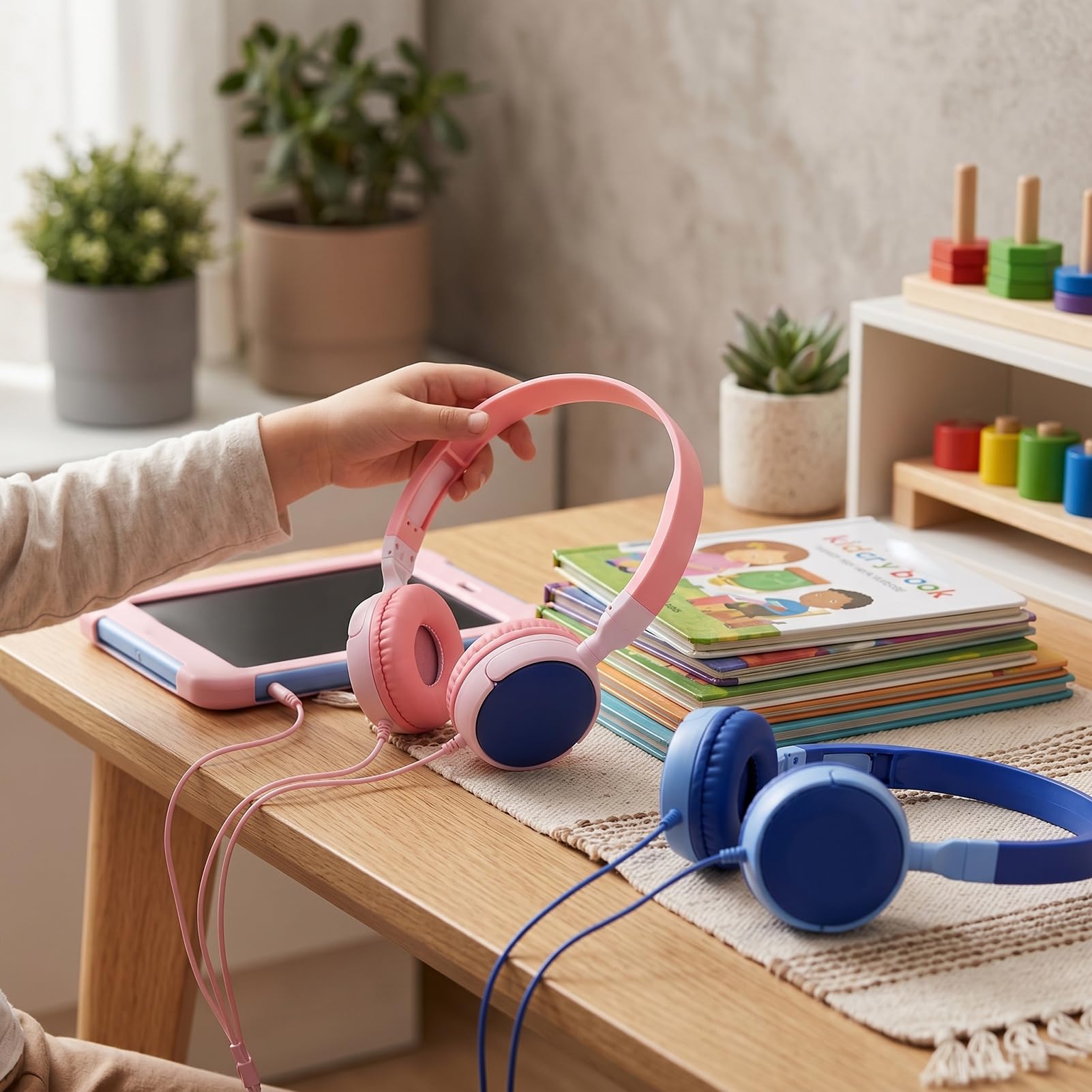 Fabater Confezione da 12 Cuffie per Bambini, Cuffie Cablate con Jack da 3,5 Mm, Stereo con Archetto Regolabile e Morbidi Cuscinetti Auricolari per Scuola, Aula, Viaggi