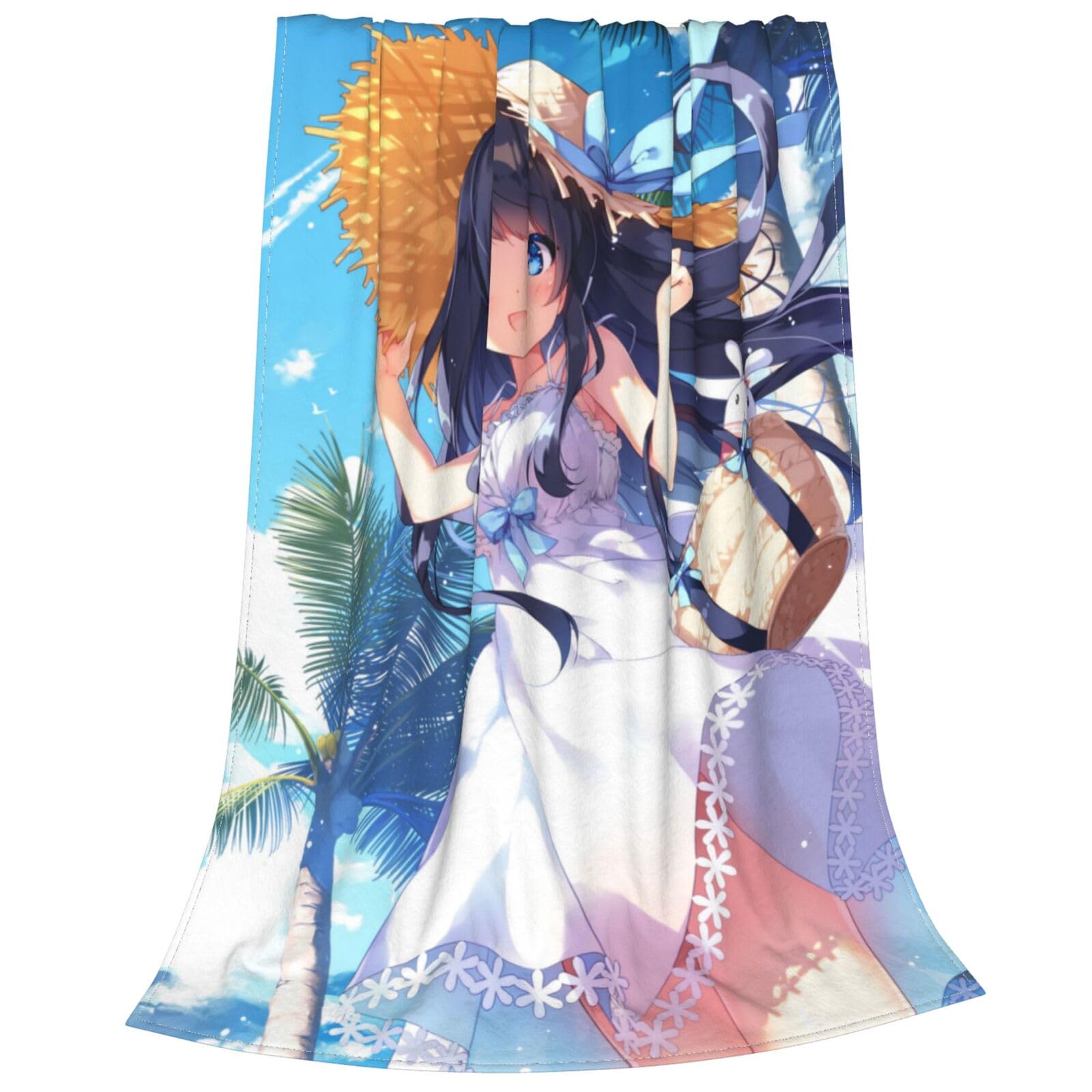 Amazon｜ブランケット 毛布 ひざ掛け サマー ドレス 女の子 イラスト