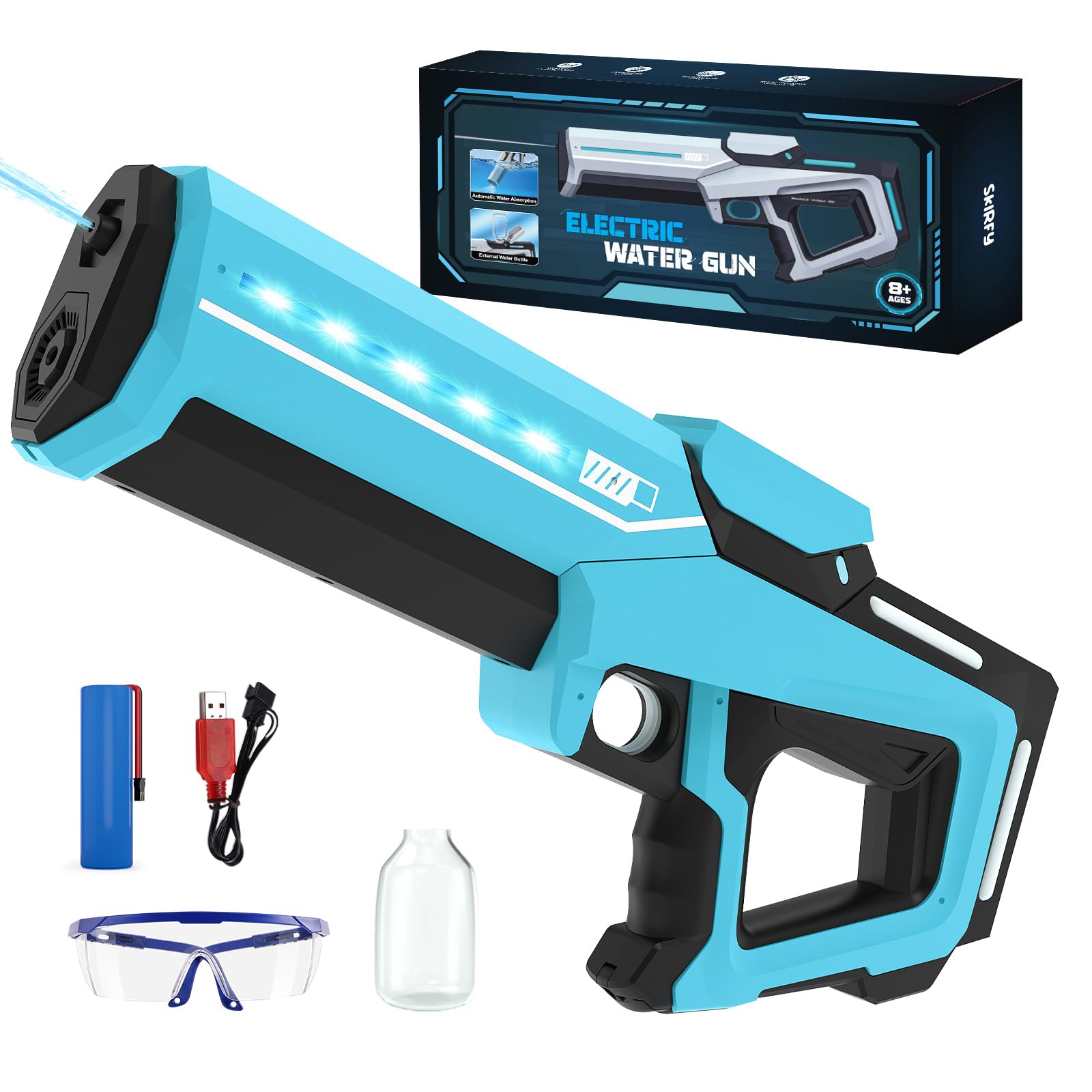 Pistolet À Eau Électrique Pour Adultes Et Enfants, Pistolet À Eau Automatique, Longue Portée