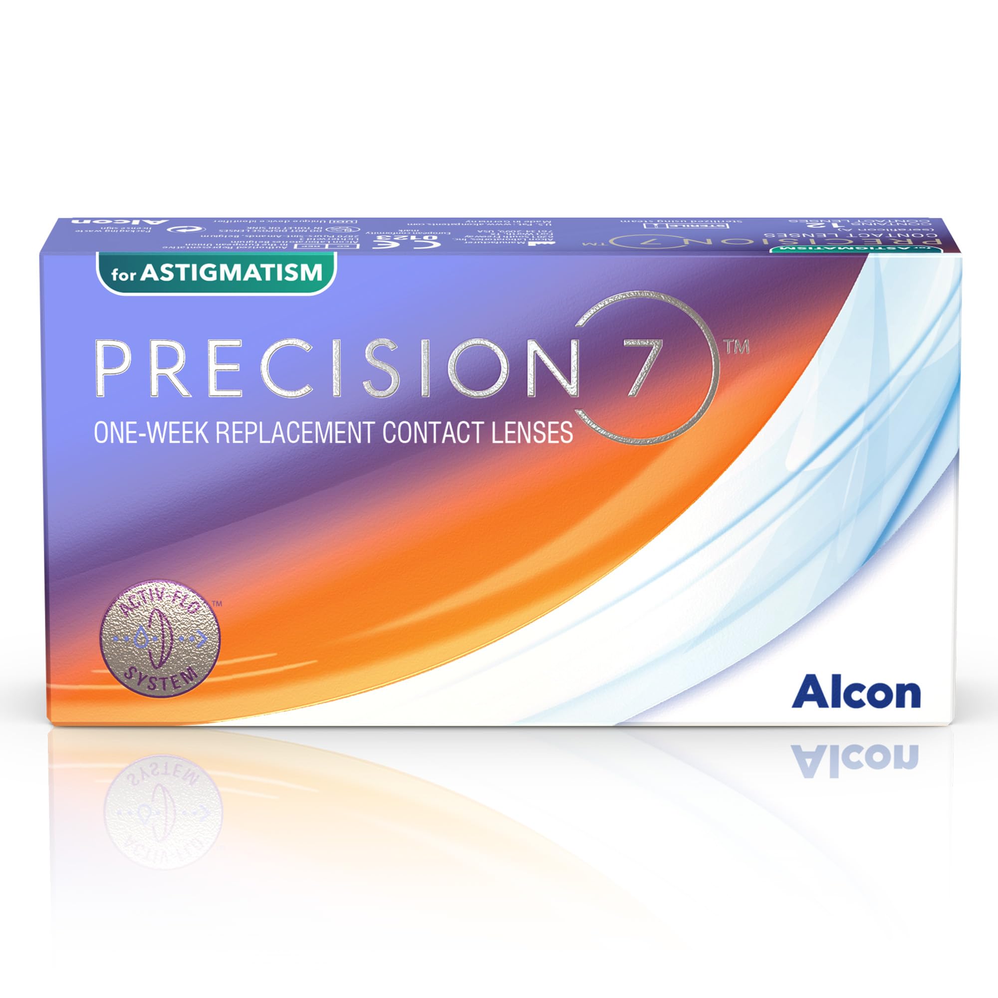 PRECISION7 Toric lentes semanales | 12 uds | cil 0.75 | eje 20 | -2.00 dpt