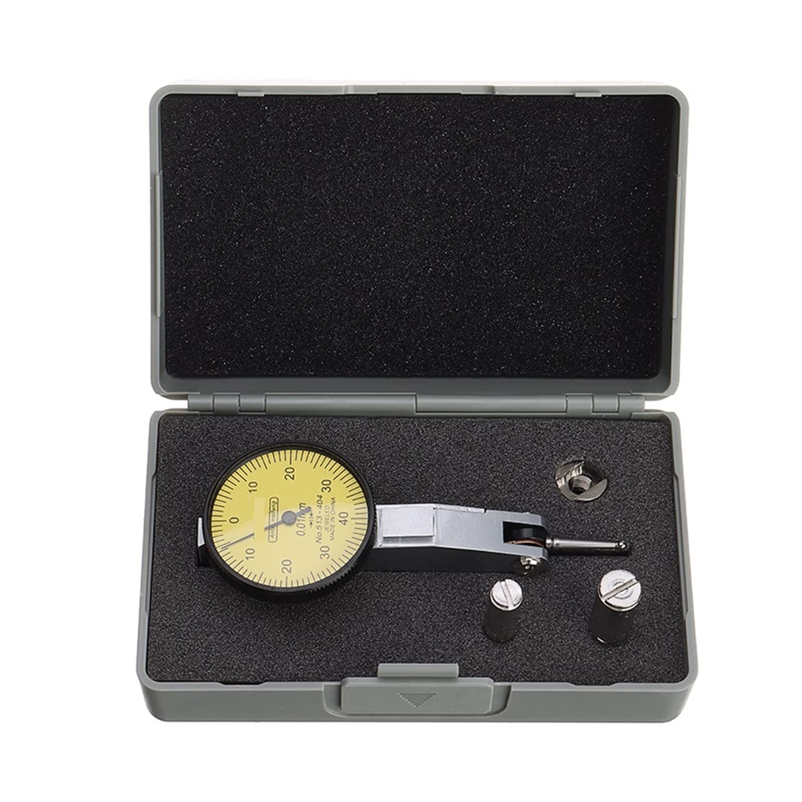 Reloj comparador, Indicador de prueba de indicador de Dial preciso, métrico de precisión con montaje en rieles de cola de milano, herramienta de instrumento de medición de 0-40-0 0,01mm Para impresora