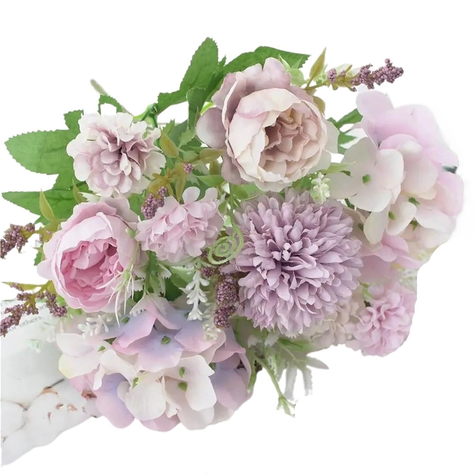 LuoAXINN Artificial Flower Branches Silk Rose Artificial Flowers For Wedding Home Decoration(Color5)
