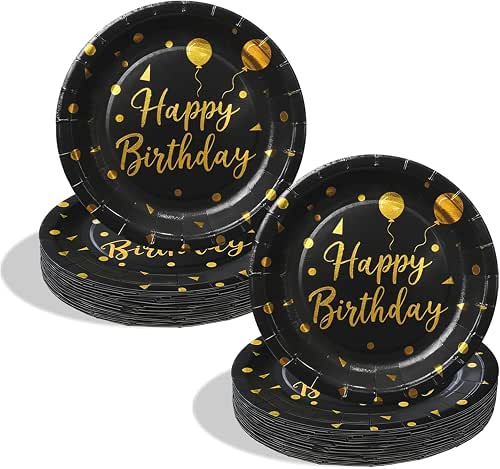 60 PCS Happy Birthday Plates for Party decorations | 7