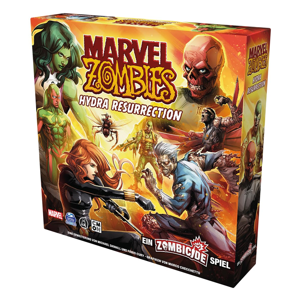 CMON, Marvel Zombies: Hydra Resurrection – Ein Zombicide Spiel, Expansión, Kennerspiel, Dungeon Crawler, 1-6 Jugadores, a Partir de 14 años, 60 Minutos, alemán