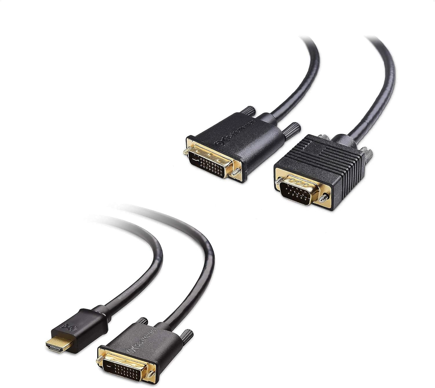 Cable Matters VGA to DVI I Cable (DVII to VGA, DVI to VGA Cable) 6 Feet & CL3