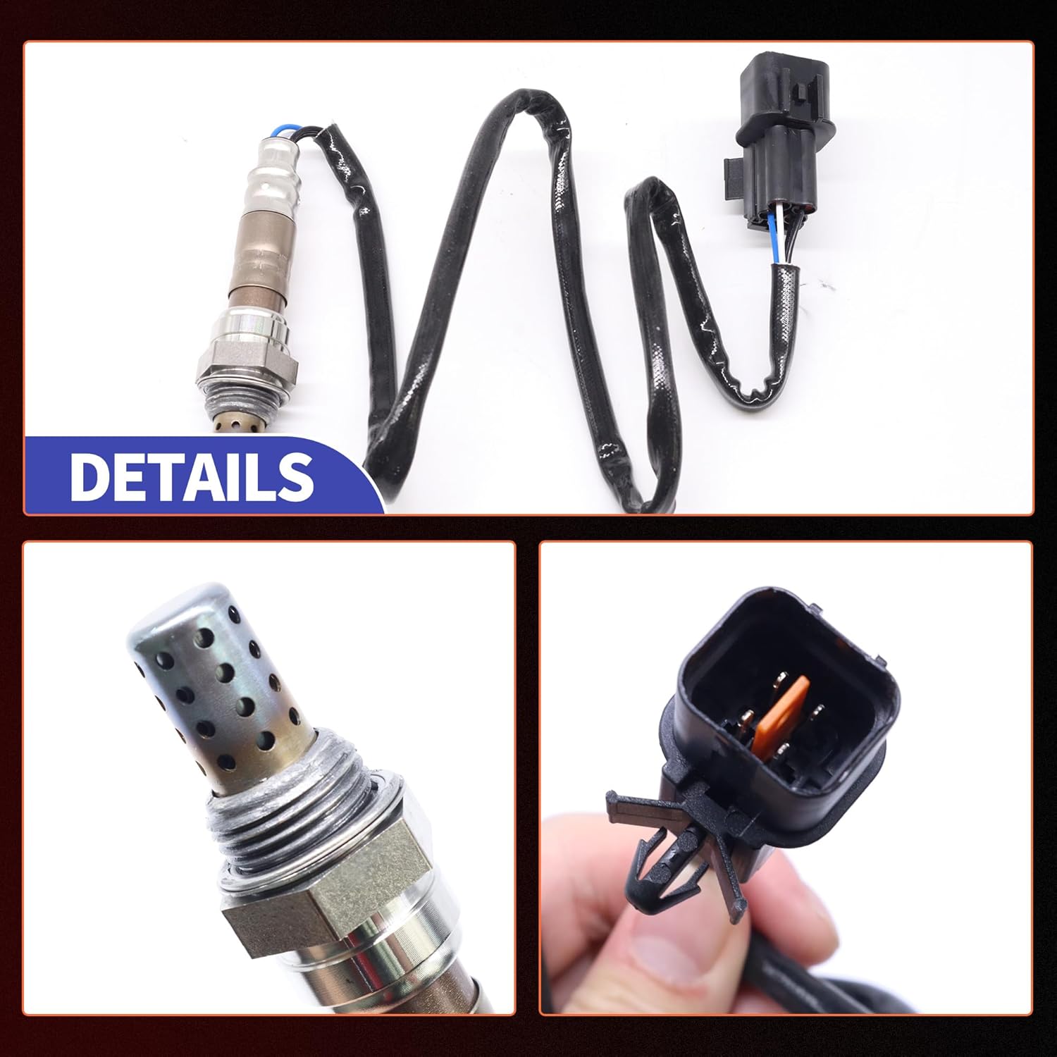 HiSport 250-24633 Upstream/Downstream Oxygen Sensor Compatible with Chrysler Sebring 2001-2005, Dodge Stratus, Eagle Summit, Mitsubishi Diamond Eclipse Endeavor Galant Lancer Mirage Montero 1998-2000