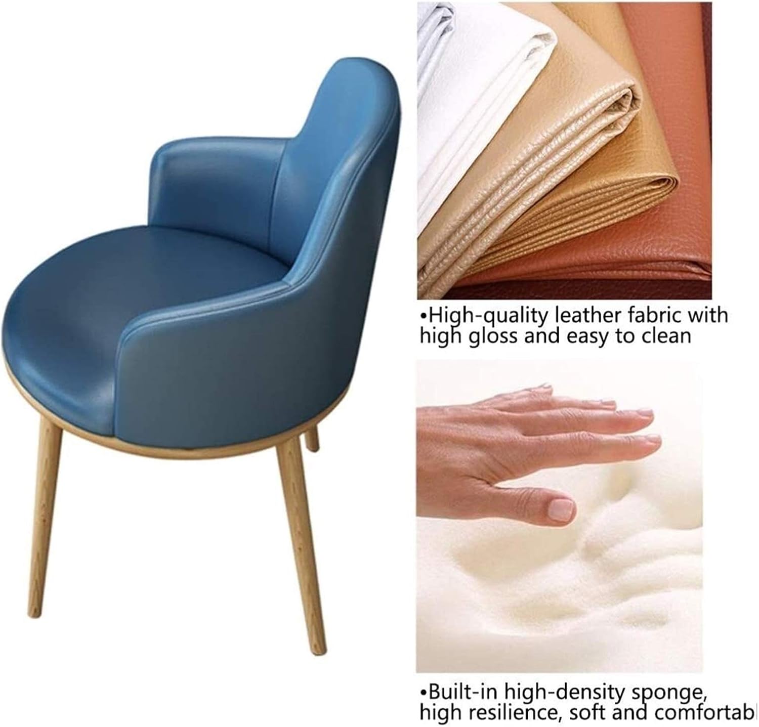 Creative Leisure Table and Chair Set Nordic Minimalist Style Living Room Apartment Study Balcony Home Wooden Round Table (Color : White) (Yellow)