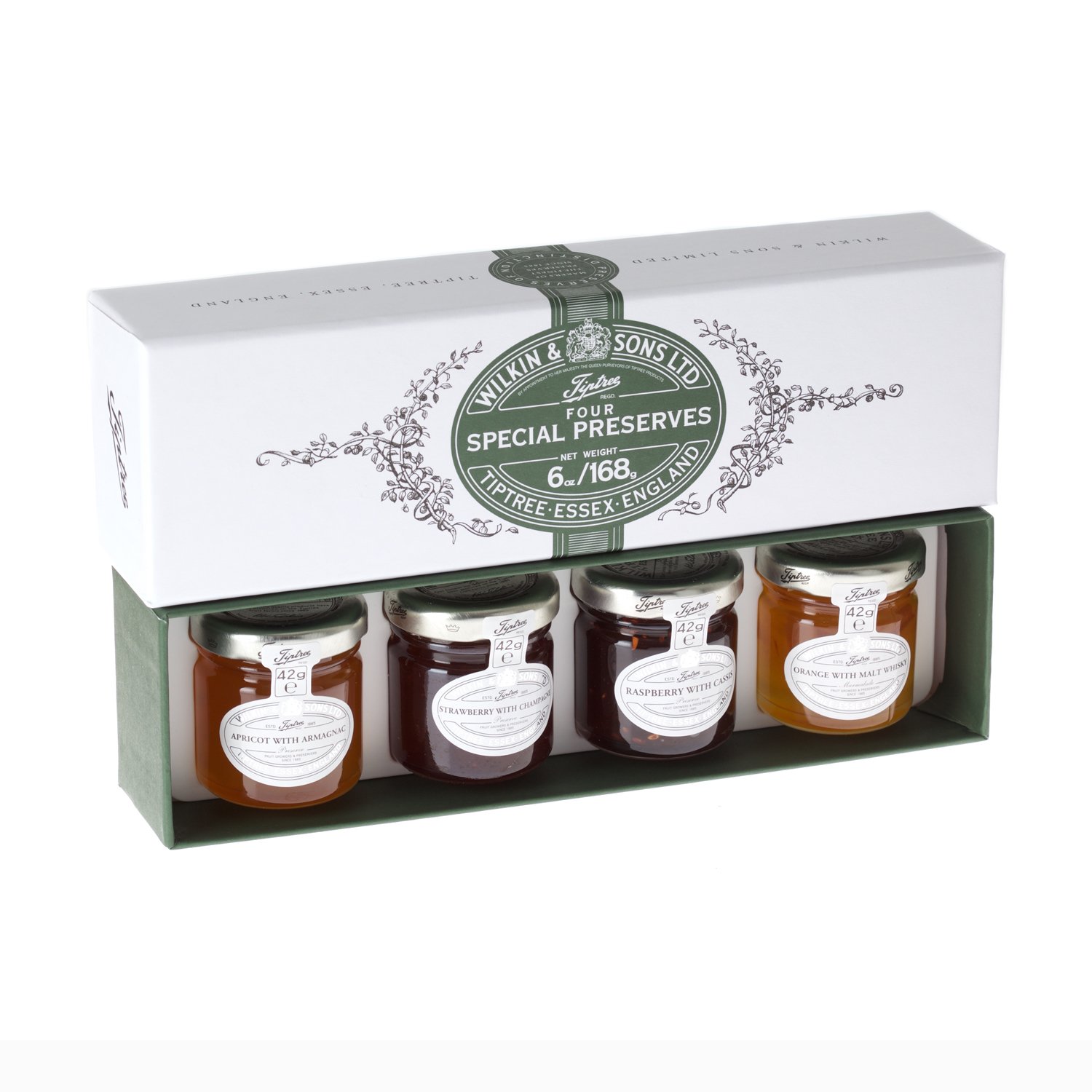 Wilkin & Sons of Tiptree Four Special Preserves (containing alcohol) Mini Gift Pack - 4 x 42g
