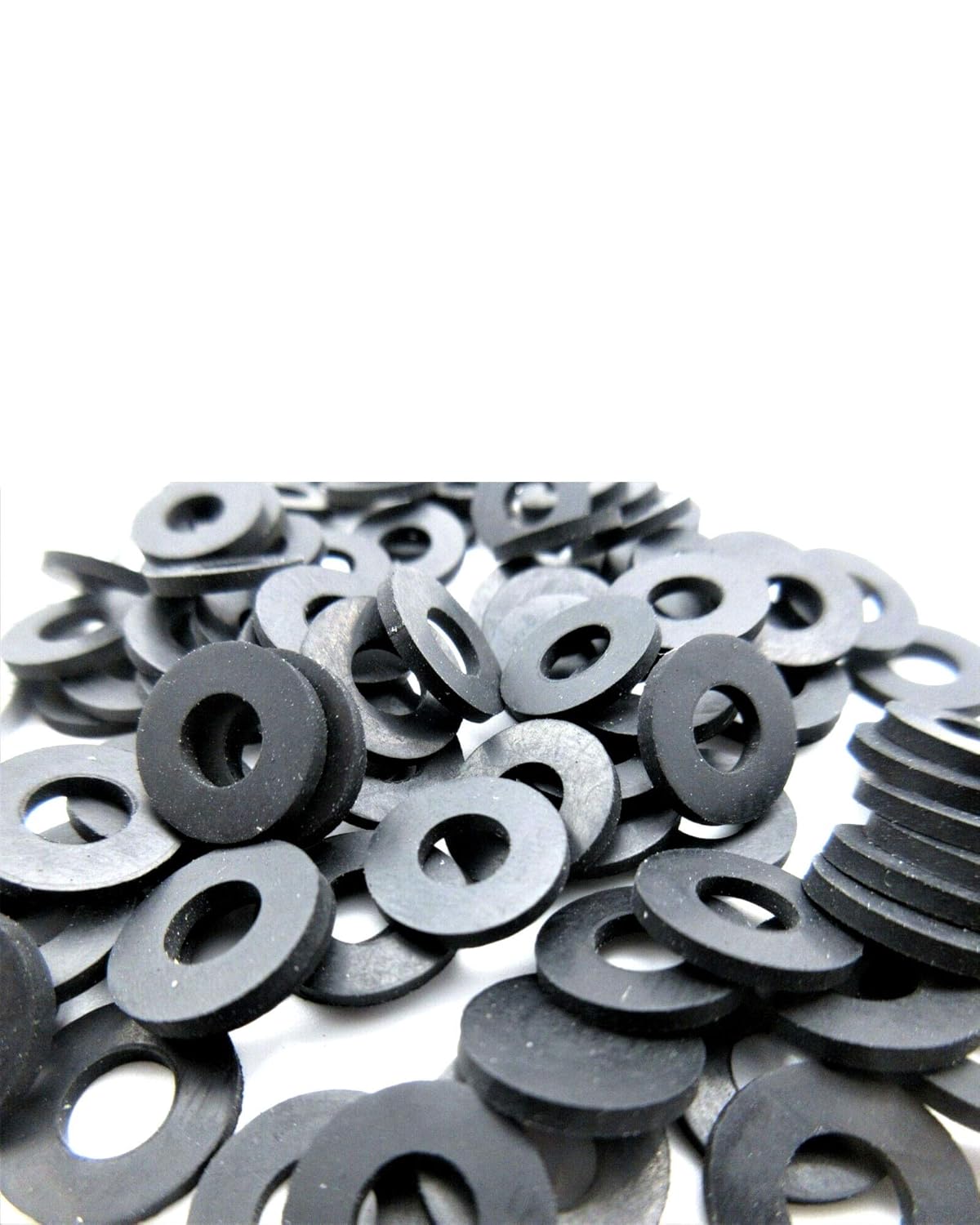 Black Rubber Washer 5/8" OD x 1/4" ID, 1/8" Thickness - Oil Resistant NBR Rubber Washers Flat Rubber Washers Round Rubber Washers Rubber Flat Washers (25)