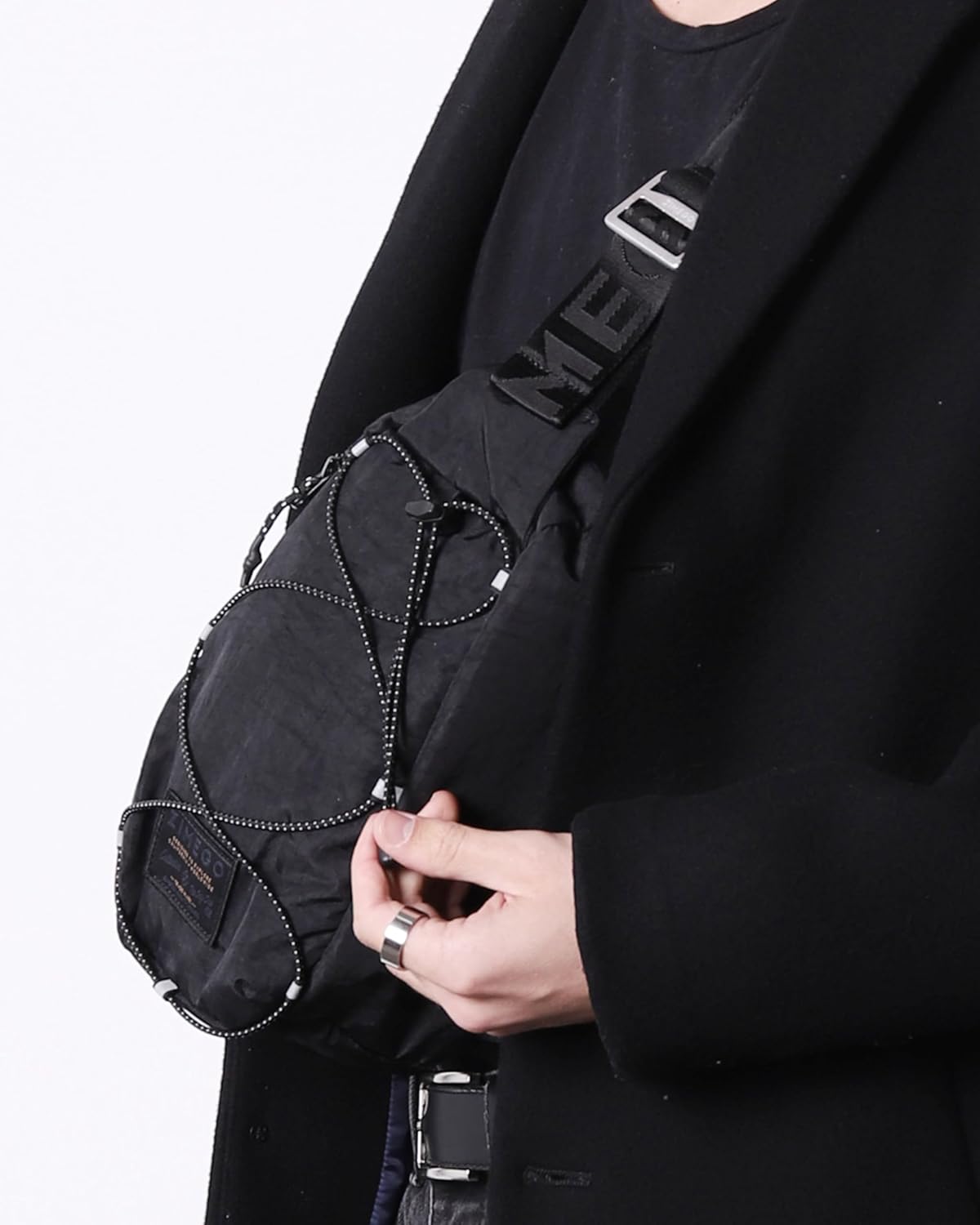 ZIMEGO Tactical Fanny Pack and Crossbody Bag - Utility Sling Bag for Travel and Outdoor, Black - Image 4