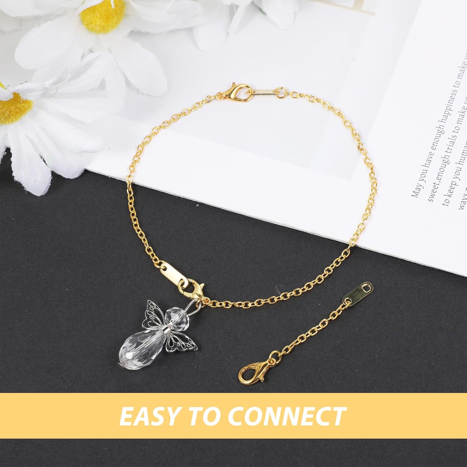 LXUEJIE 9 Pcs Necklace Extender, Rose Gold Necklace Extender, Alloy Necklaces Chain Extenders for Necklaces Bracelet Anklet, Delicate Chain Extenders (Gold/Silver/Rose Gold, 5/10/15cm) - Image 6