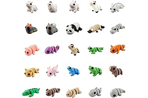 Mini Animal Mystery Pack: Lifelike 3D Printed Articulating Animal Figures