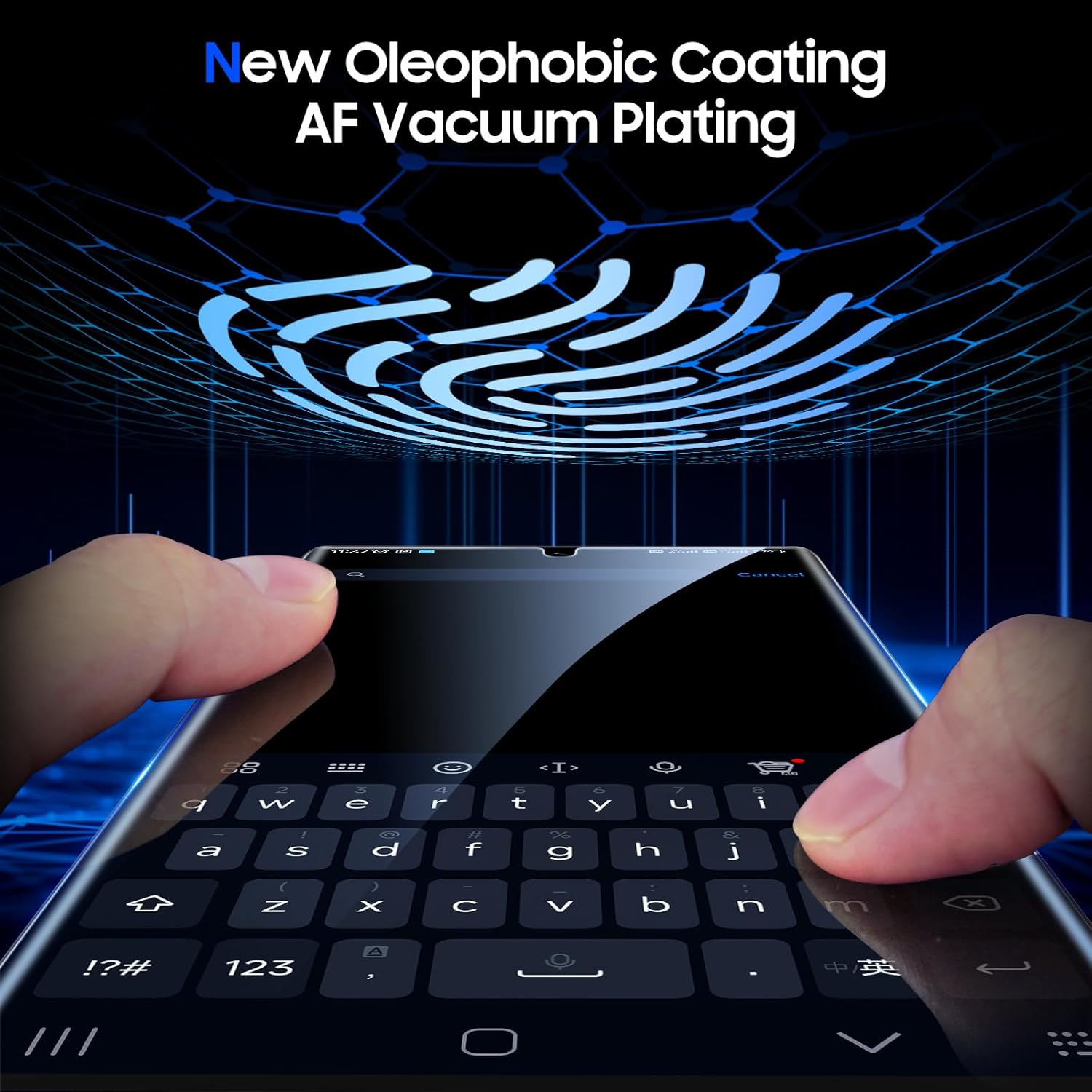 UniqueMe [2 Pack] for Samsung Galaxy S23 Ultra Privacy Screen Protector, [Dust-Free Kit] Auto-Positioning Bubble Free Easy installation 3D Curved Full Coverage [Not Glass][Support Fingerprint Unlock]-Black