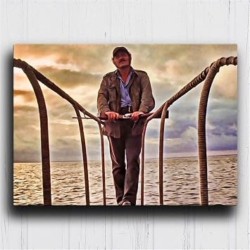 NATVVA Bathroom Decor Standing Sunset Poster Wall Decor Canvas Art Prints Painting Picture Artwork Home Decoration for Living Room Bedroom No Frame