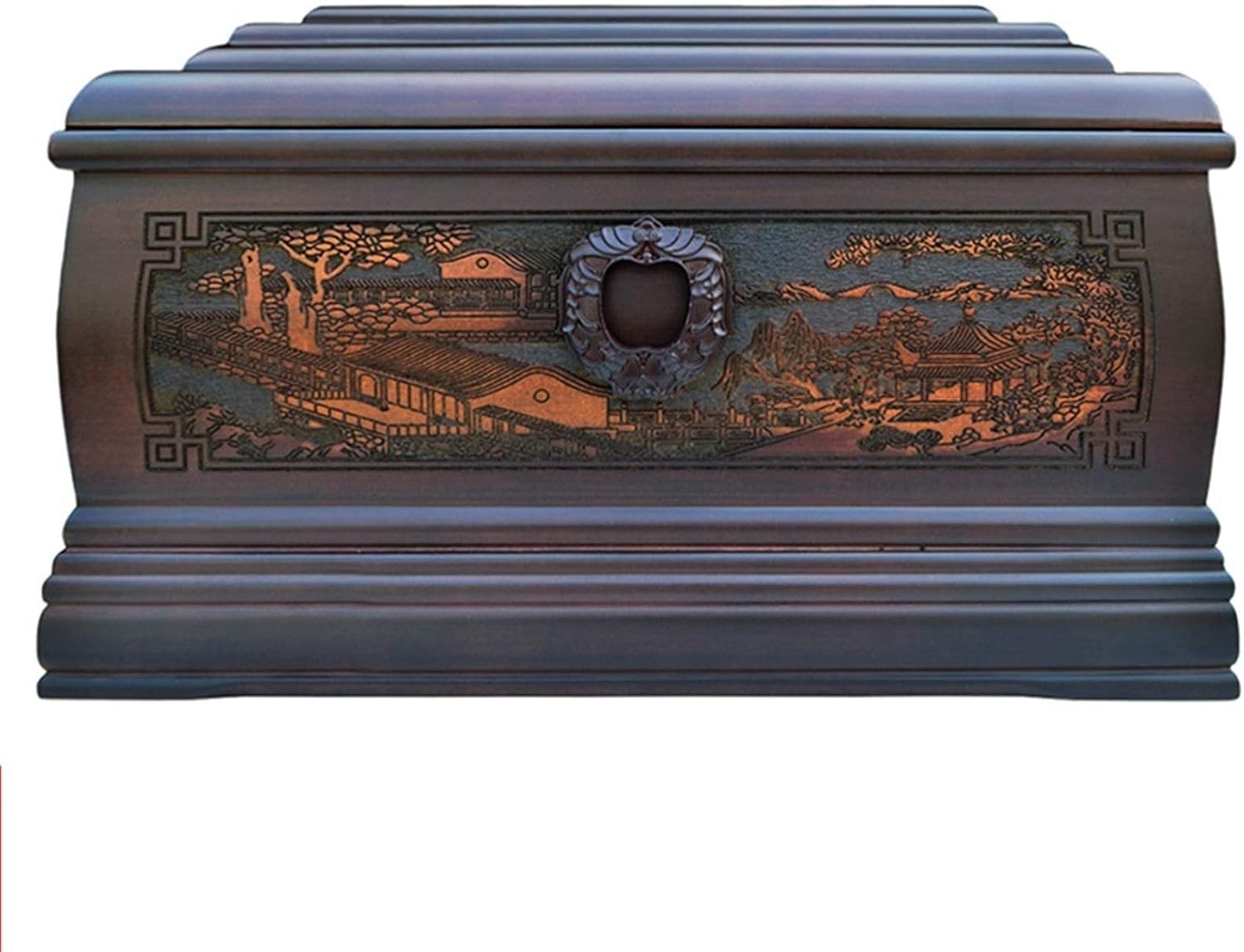 Samhita Holz Urne 8,9x8,9x6,3 Cm - Gravierte Ascheurne Für Erwachsene