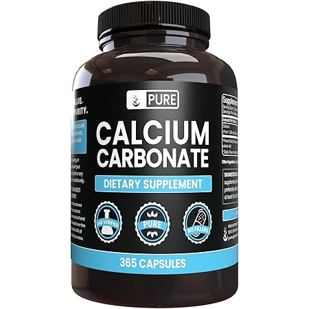 Pure Original Ingredients Calcium Carbonate No Magnesium Or Rice Fillers, Always Pure, Lab Verified